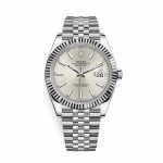 Datejust 41 126334 Silver Index Dial Steel And White Gold Jubilee Replica