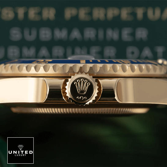 Rolex Submariner Blue Dial Stainless Steel 326934-0003 Oyster Replica 3 Rolex Submariner Gold 116618LB Replica Crown / Push Button