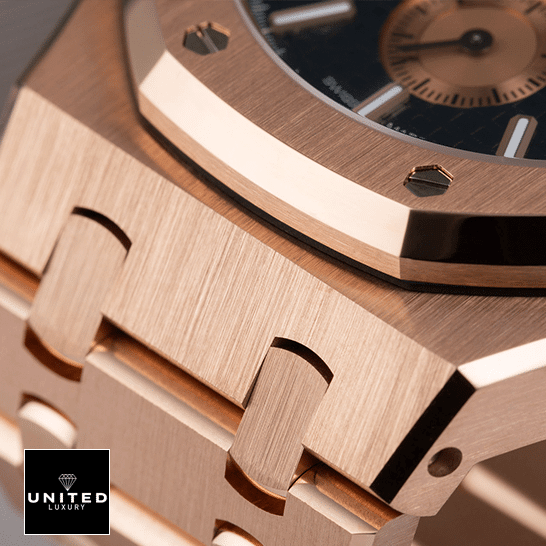 Royal Oak Blue Replica 2 Audemars Piguet Royal Oak Rose Gold Stainless Steel Replica