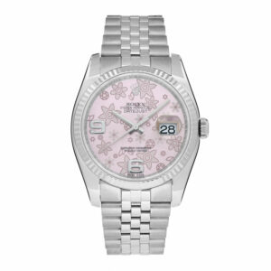 Datejust 36 Pink Floral Dial Women's Watch 116234-0117